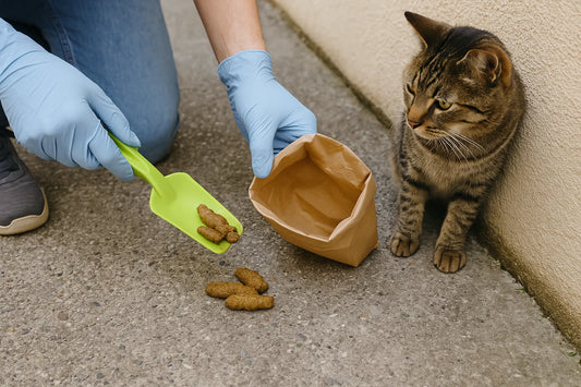 Kattenpoep opruimen