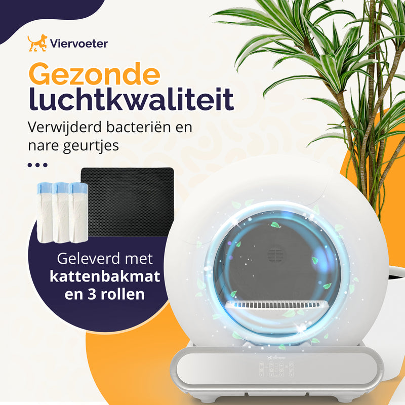 Viervoeter Fresh 2 - Zelfreinigende kattenbak