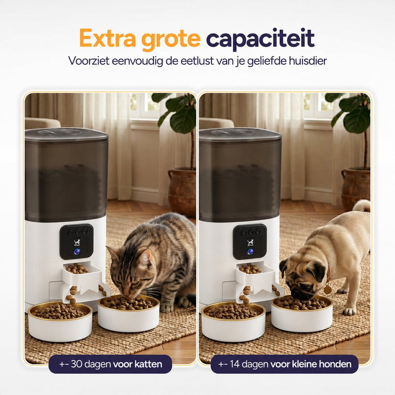 Feed Pro Dual voerautomaat met camera - Wit
