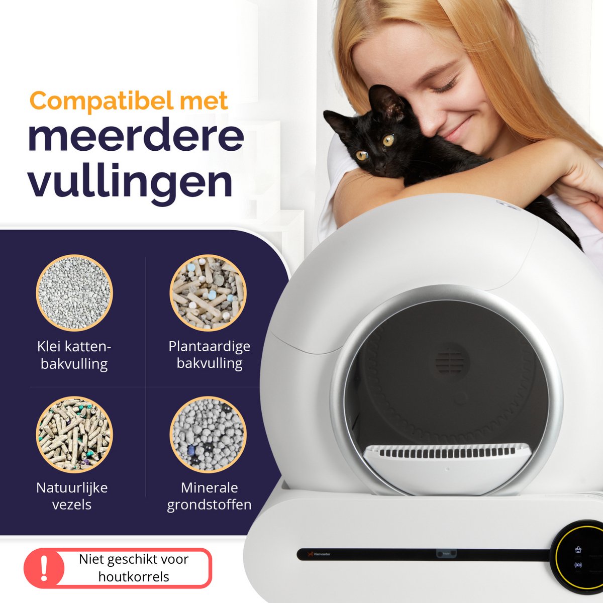 Viervoeter Fresh automatische kattenbak