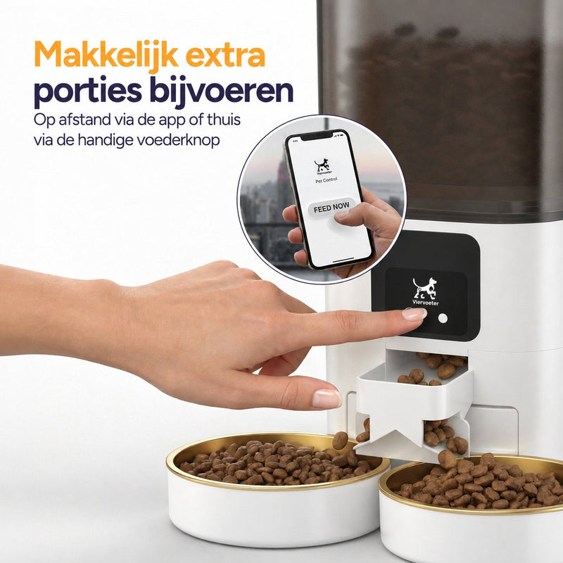 Feed Dual voerautomaat - Wit