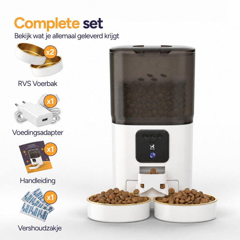 Feed Pro Dual voerautomaat met camera - Wit