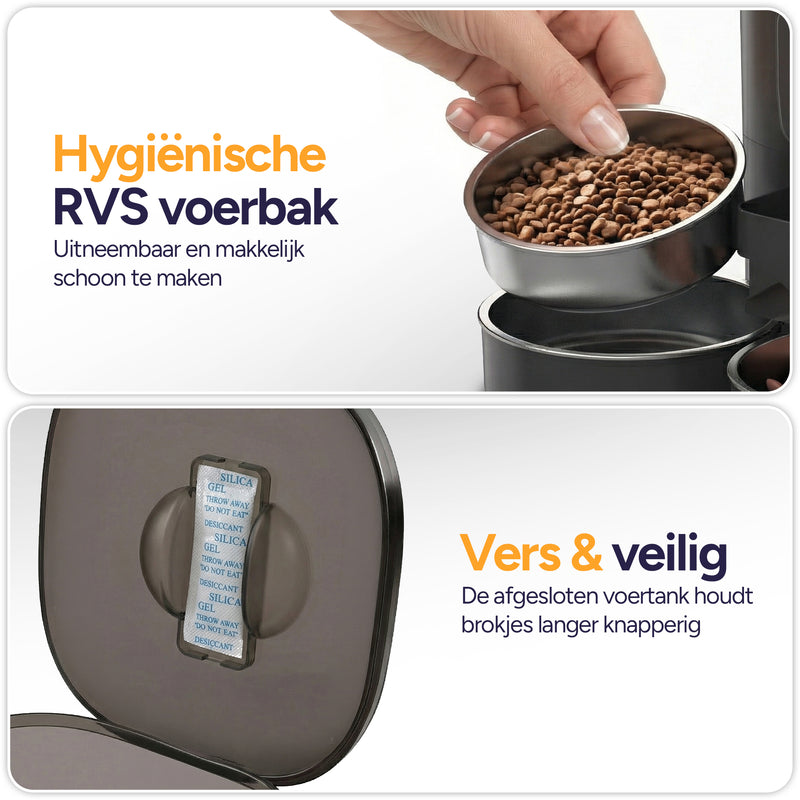 Feed Dual - Voerautomaat - Zwart