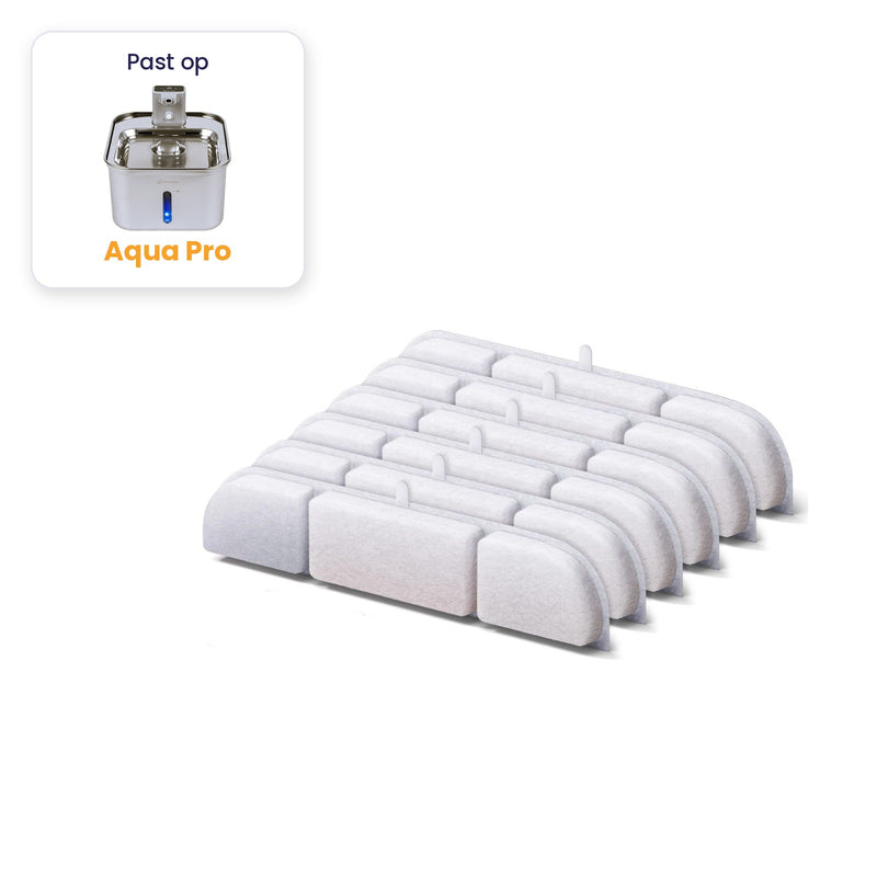 6x filters Viervoeter Aqua Pro RVS drinkfontein