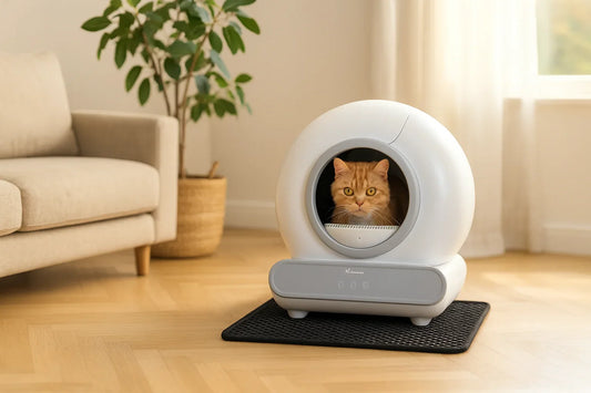 Hoe reinigt een automatische kattenbak zichzelf