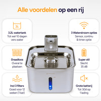 RVS drinkfontein 3L