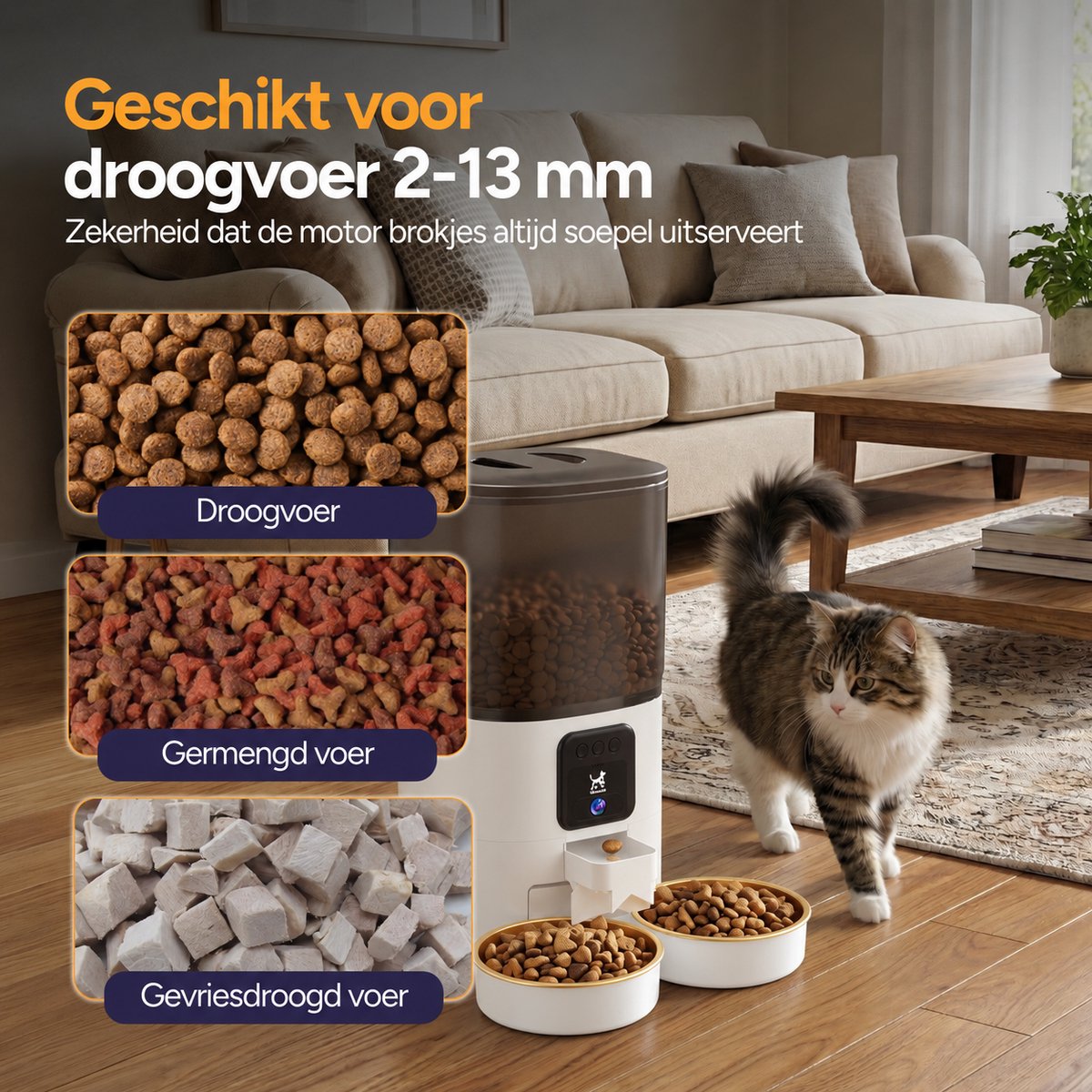 Feed Pro Dual voerautomaat met camera - Wit