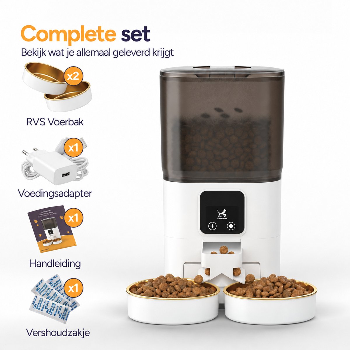 Feed Dual voerautomaat - Wit