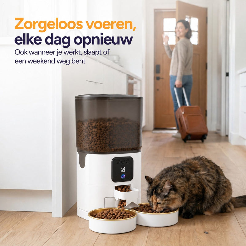 Feed Pro Dual voerautomaat met camera - Wit