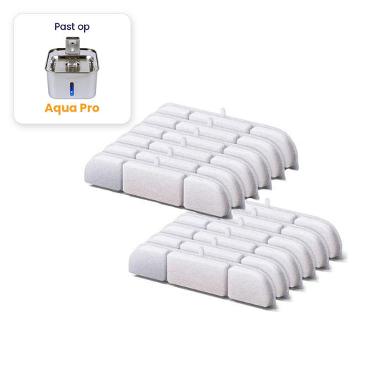 12x filters Viervoeter Aqua Pro RVS drinkfontein #kleur-12-filters