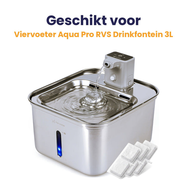 Filters geschikt voor de Viervoeter Aqua Pro RVS drinkfontein