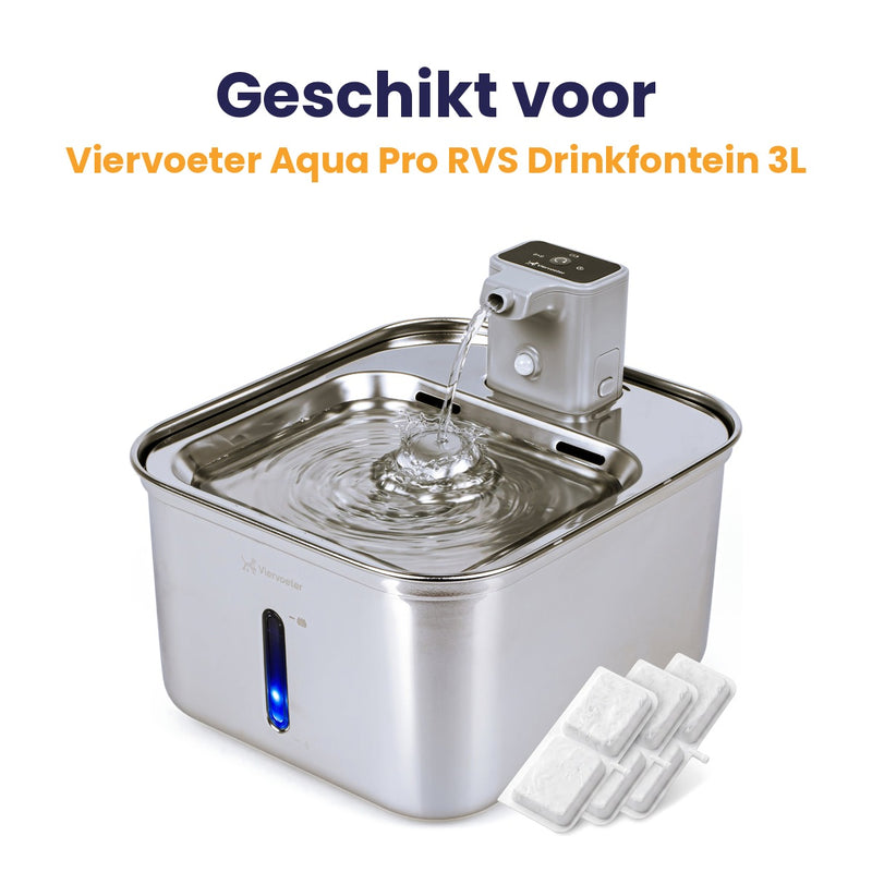 Filters geschikt voor de Viervoeter Aqua Pro RVS drinkfontein