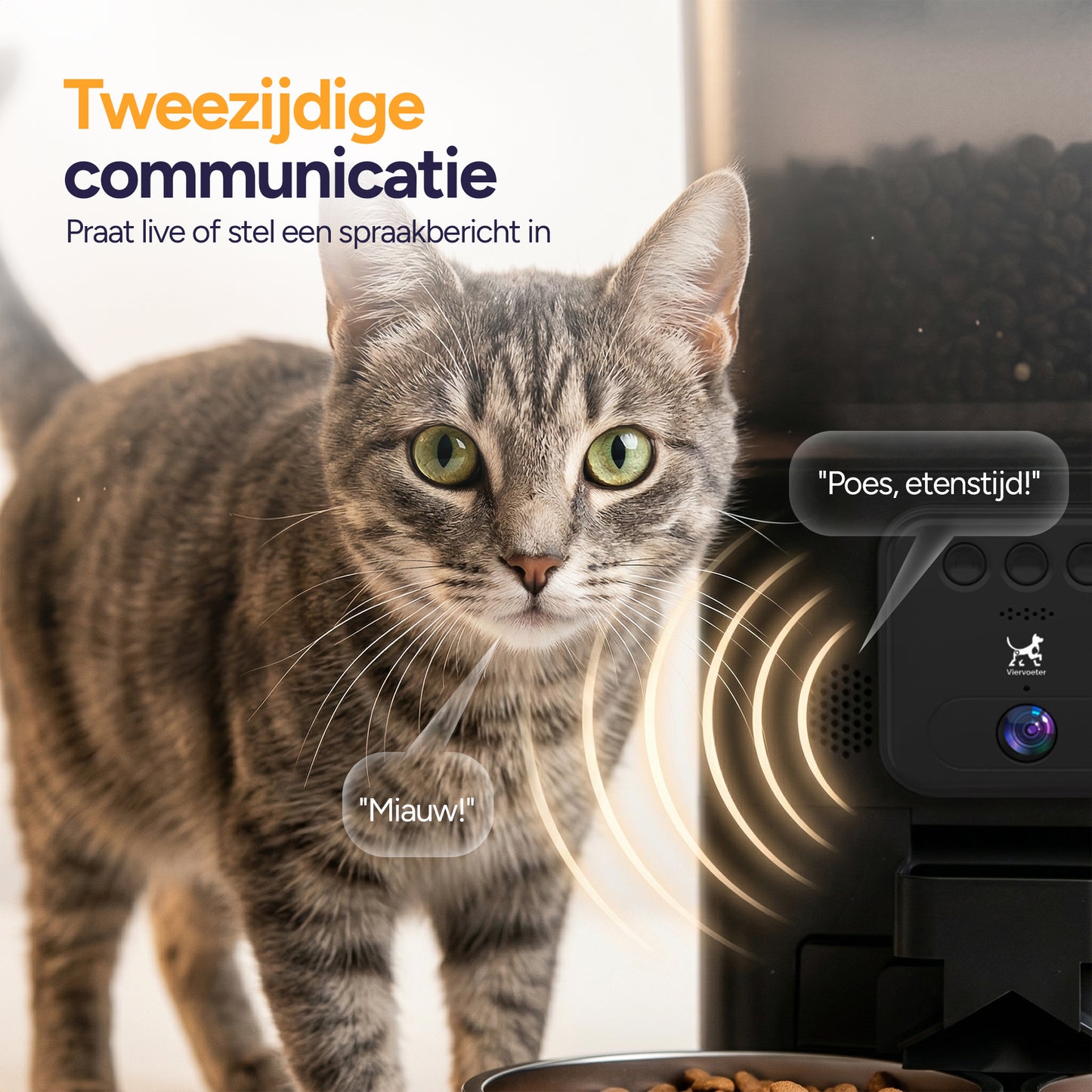 Feed Pro Dual - Voerautomaat met camera - Zwart