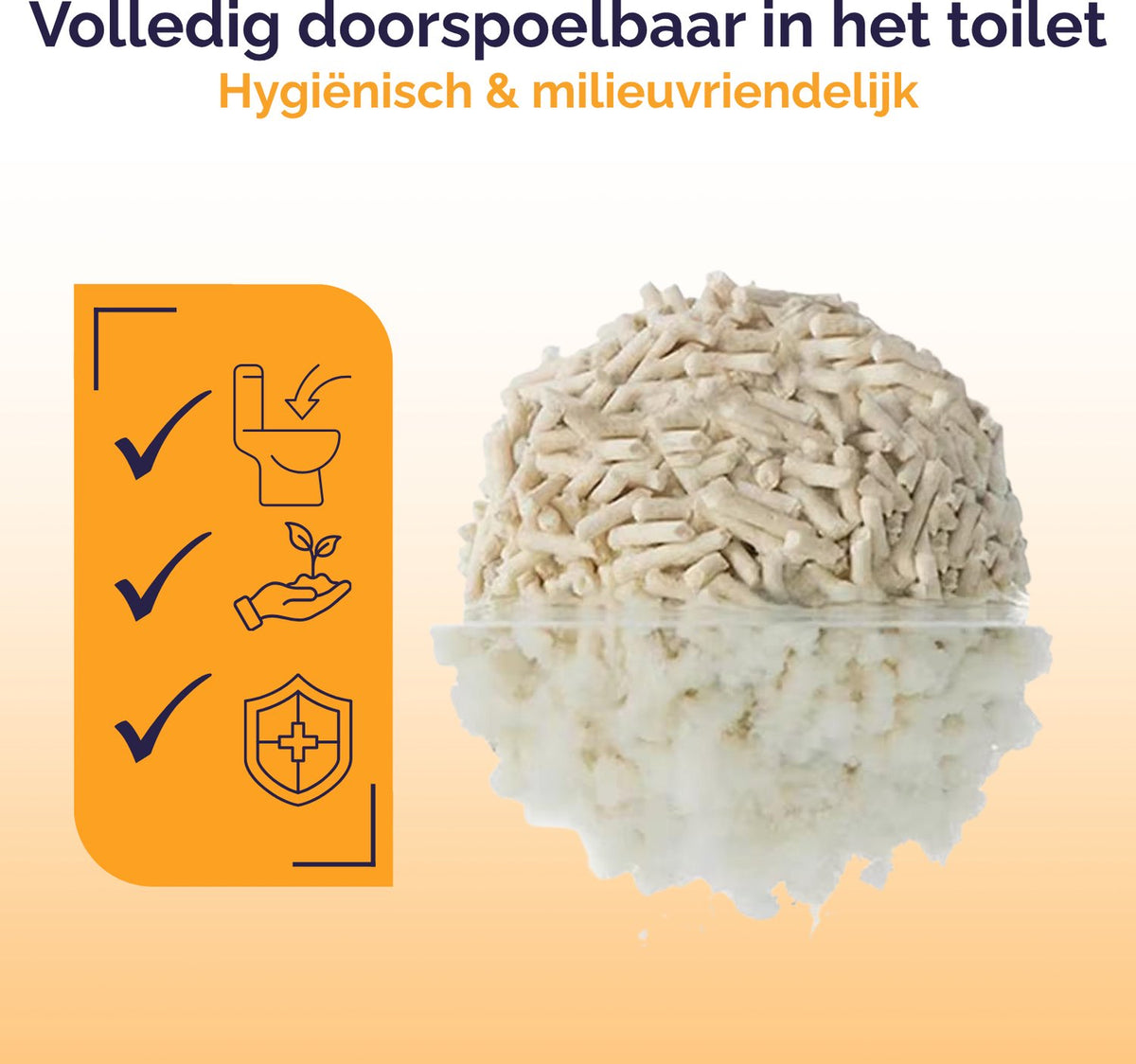 Viervoeter tofu kattenbakvulling 15kg #kleur-normaal