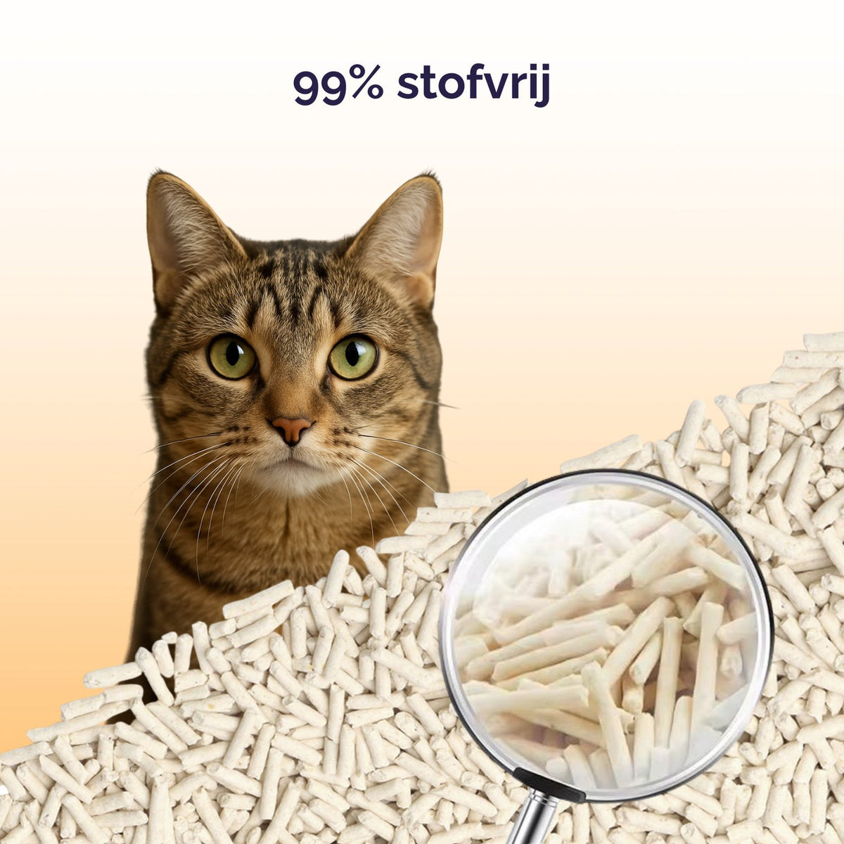 Viervoeter tofu kattenbakvulling 15kg #kleur-normaal