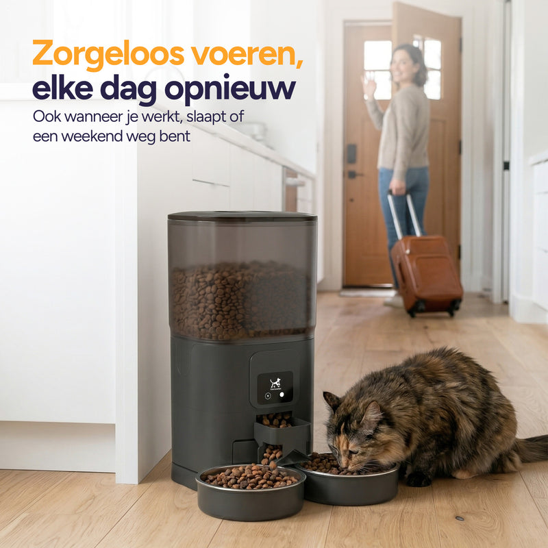 Feed Dual - Voerautomaat - Zwart
