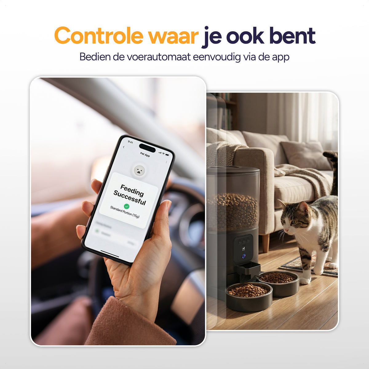 Feed Pro Dual - Voerautomaat met camera - Zwart