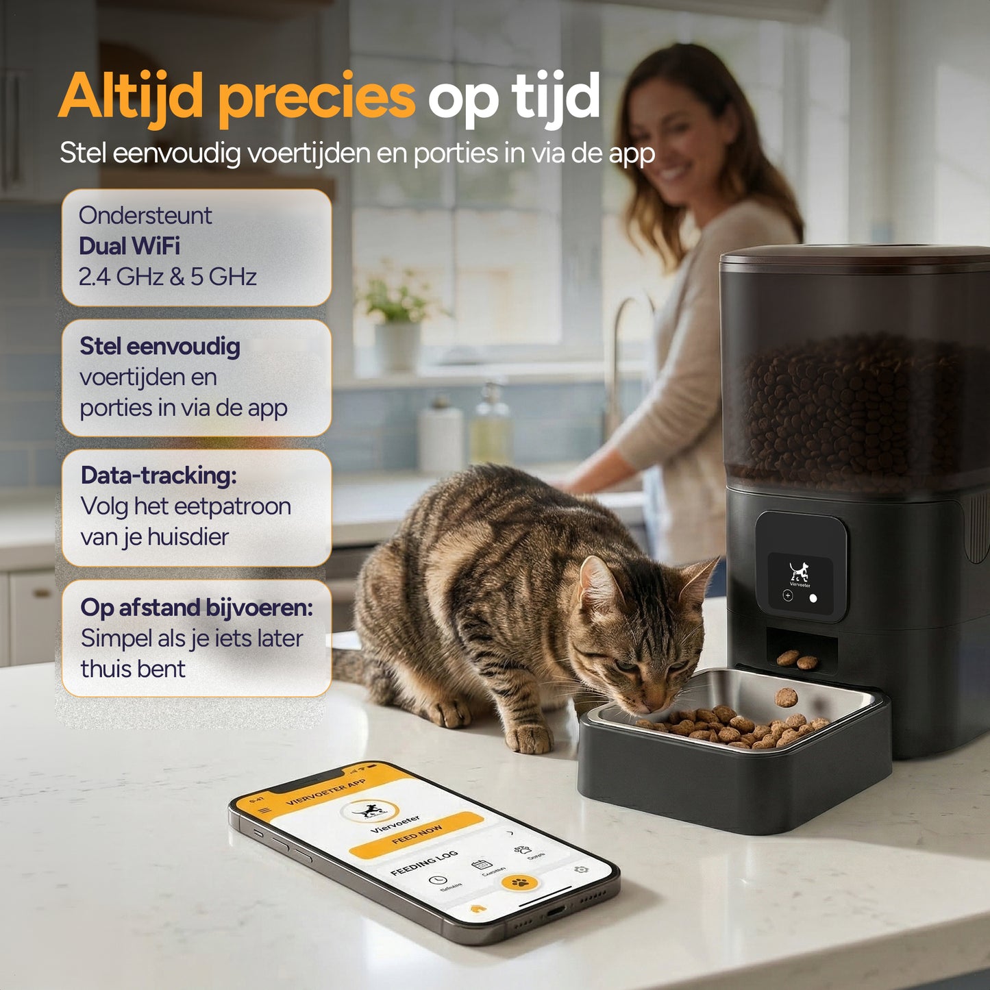 Feed - Voerautomaat - Zwart
