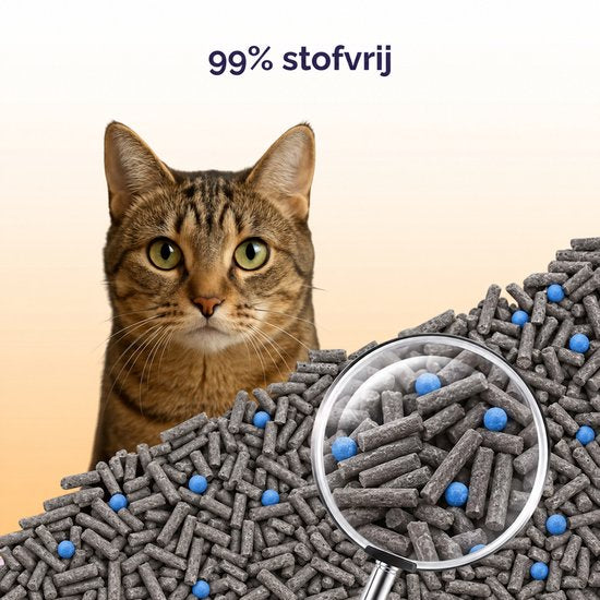 Viervoeter tofu kattenbakvulling met actieve kool 15kg #kleur-actieve-kool