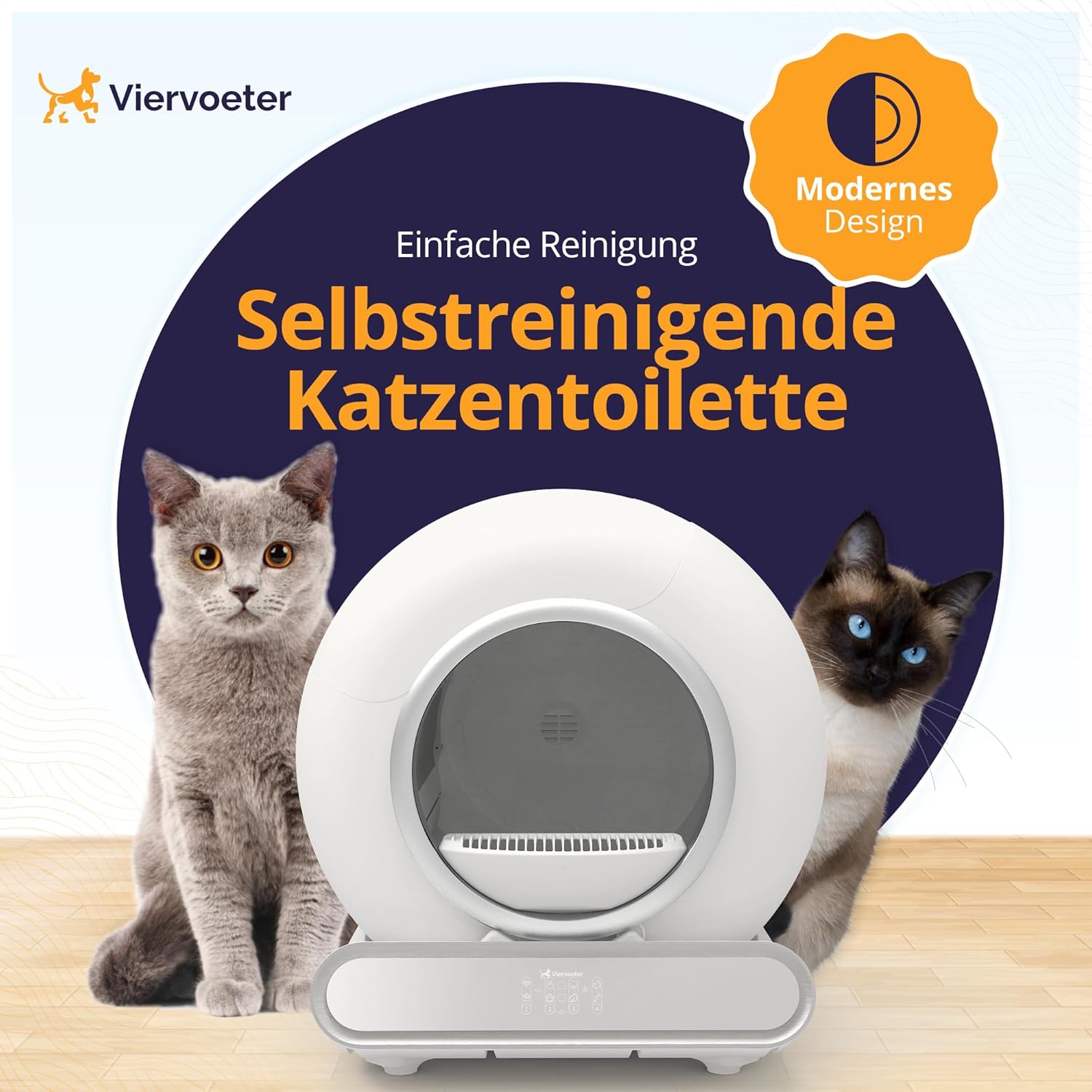 Selbstreinigende Katzentoilette – Modell 2024