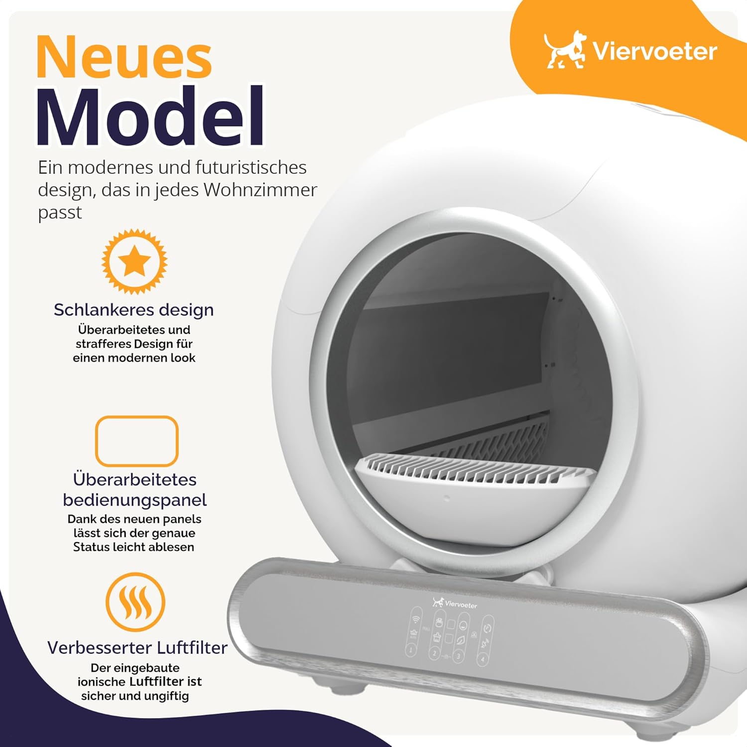 Selbstreinigende Katzentoilette – Modell 2024