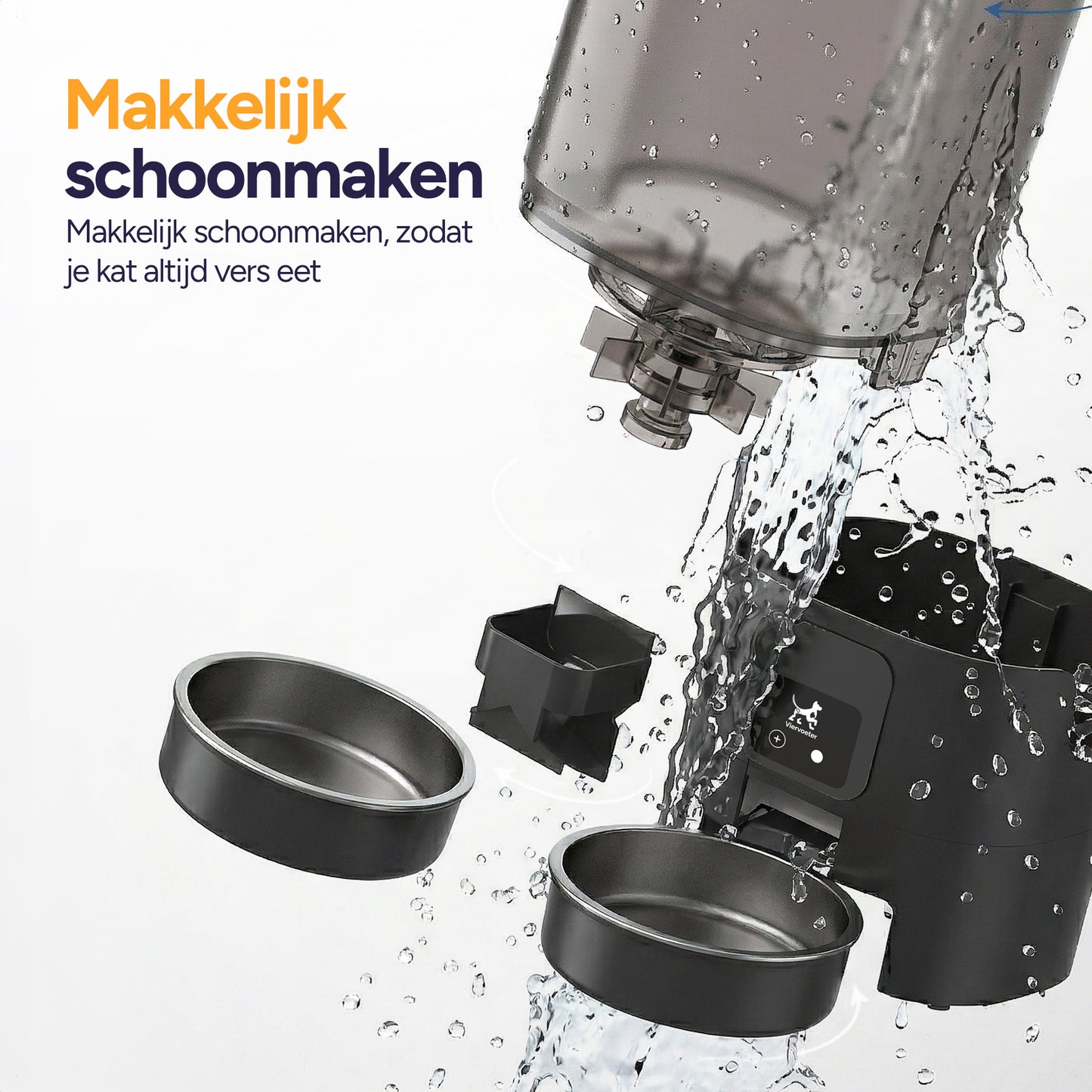 Feed Dual - Voerautomaat - Zwart