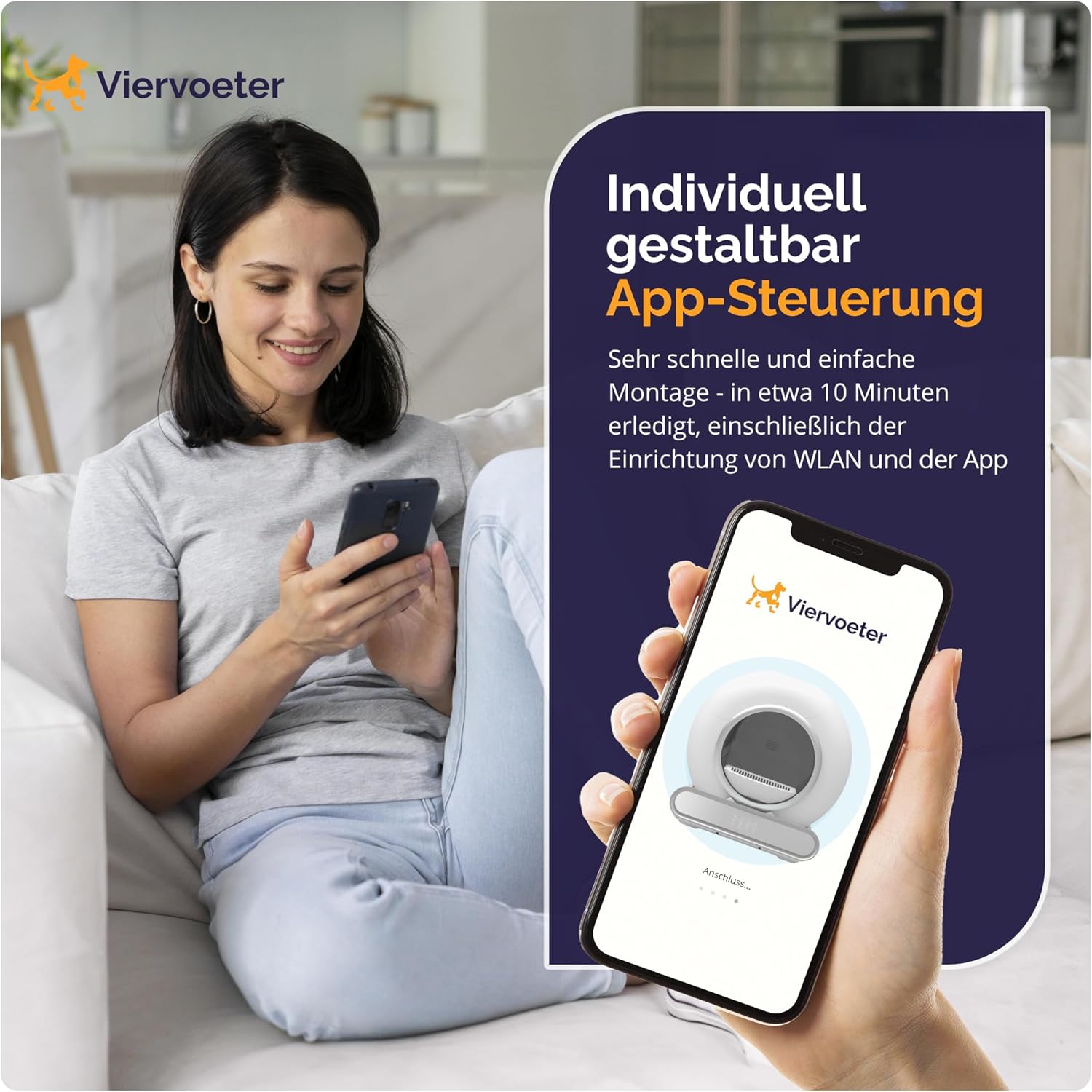 Selbstreinigende Katzentoilette – Modell 2024