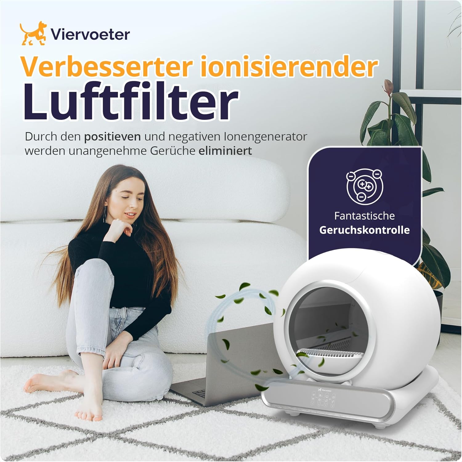 Selbstreinigende Katzentoilette – Modell 2024