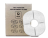 Ronde Drinkfontein Filters - 12 stuks PREORDER 7 JULI