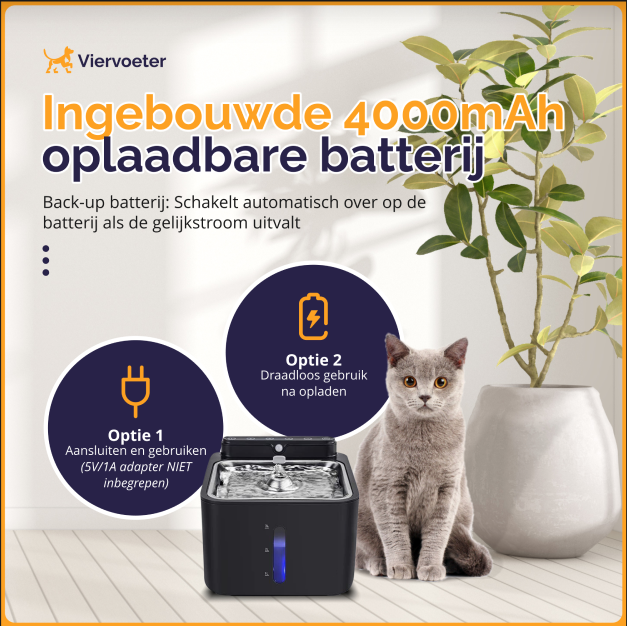 Premium-Sensor-Trinkbrunnen aus Edelstahl – 3,2 l