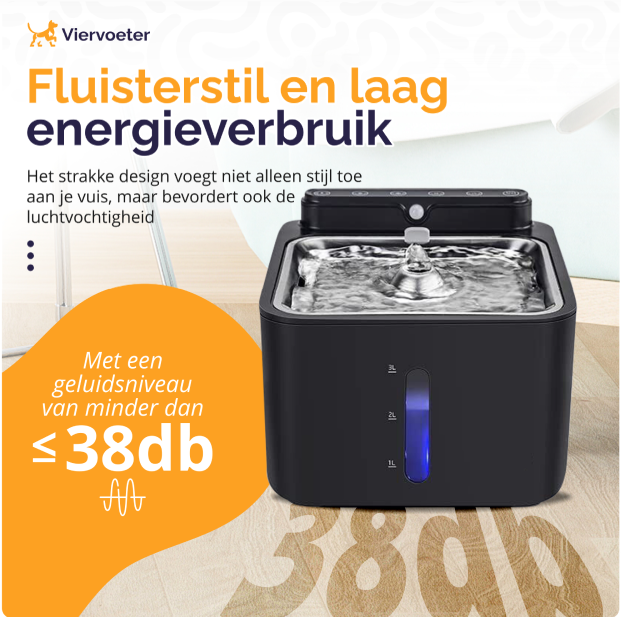 Premium-Sensor-Trinkbrunnen aus Edelstahl – 3,2 l