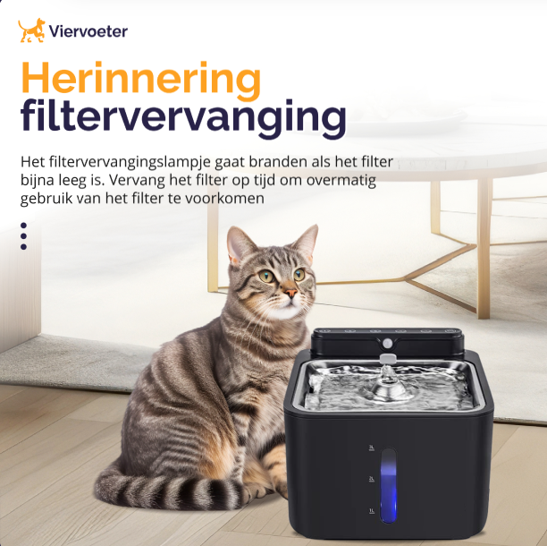 Premium-Sensor-Trinkbrunnen aus Edelstahl – 3,2 l