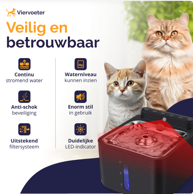 Premium-Sensor-Trinkbrunnen aus Edelstahl – 3,2 l