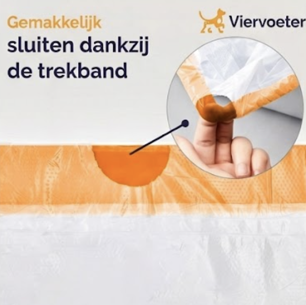 Kattenbakzakken - 90 stuks - Oranje