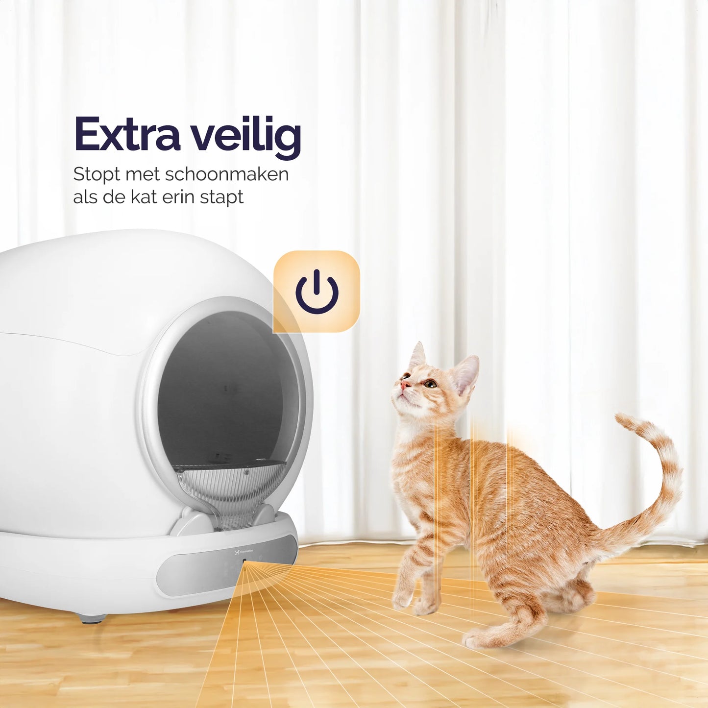 Viervoeter Fresh 3 -Zelfreinigende kattenbak Silver - PRE-ORDER 4 juli