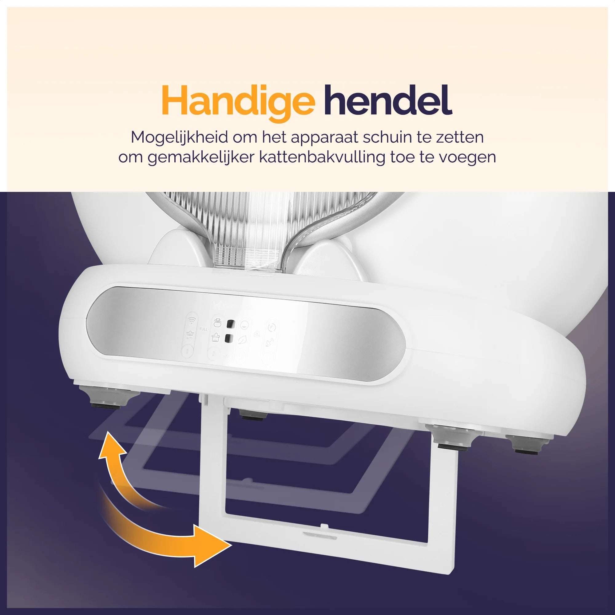 Viervoeter Fresh 3 -Zelfreinigende kattenbak Silver