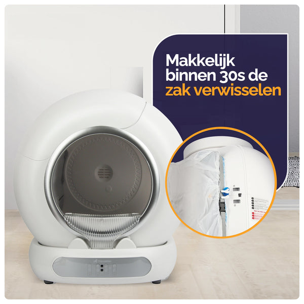 Viervoeter Fresh 3 -Zelfreinigende kattenbak Silver - PRE-ORDER 4 juli