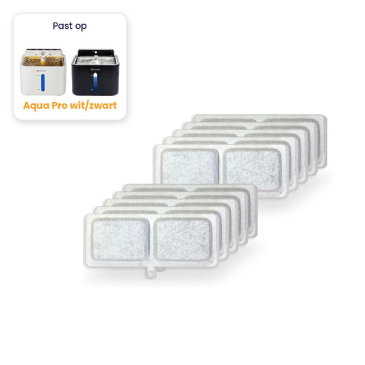 Aqua Pro wit/zwart filters 10 stuks - past op Aqua Pro wit en zwart